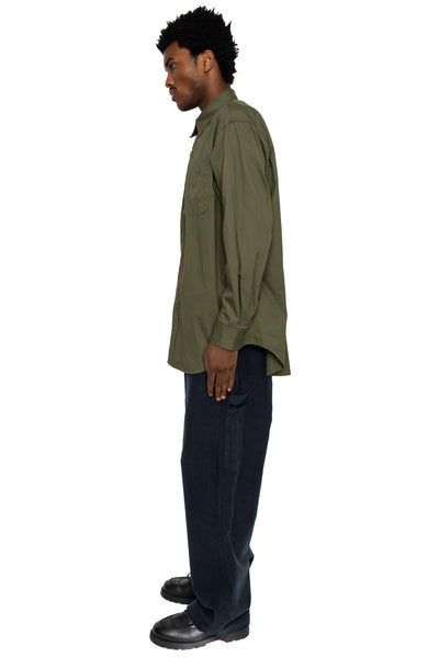 Utility Shirt Cotton Micro Sanded Twill - Olive