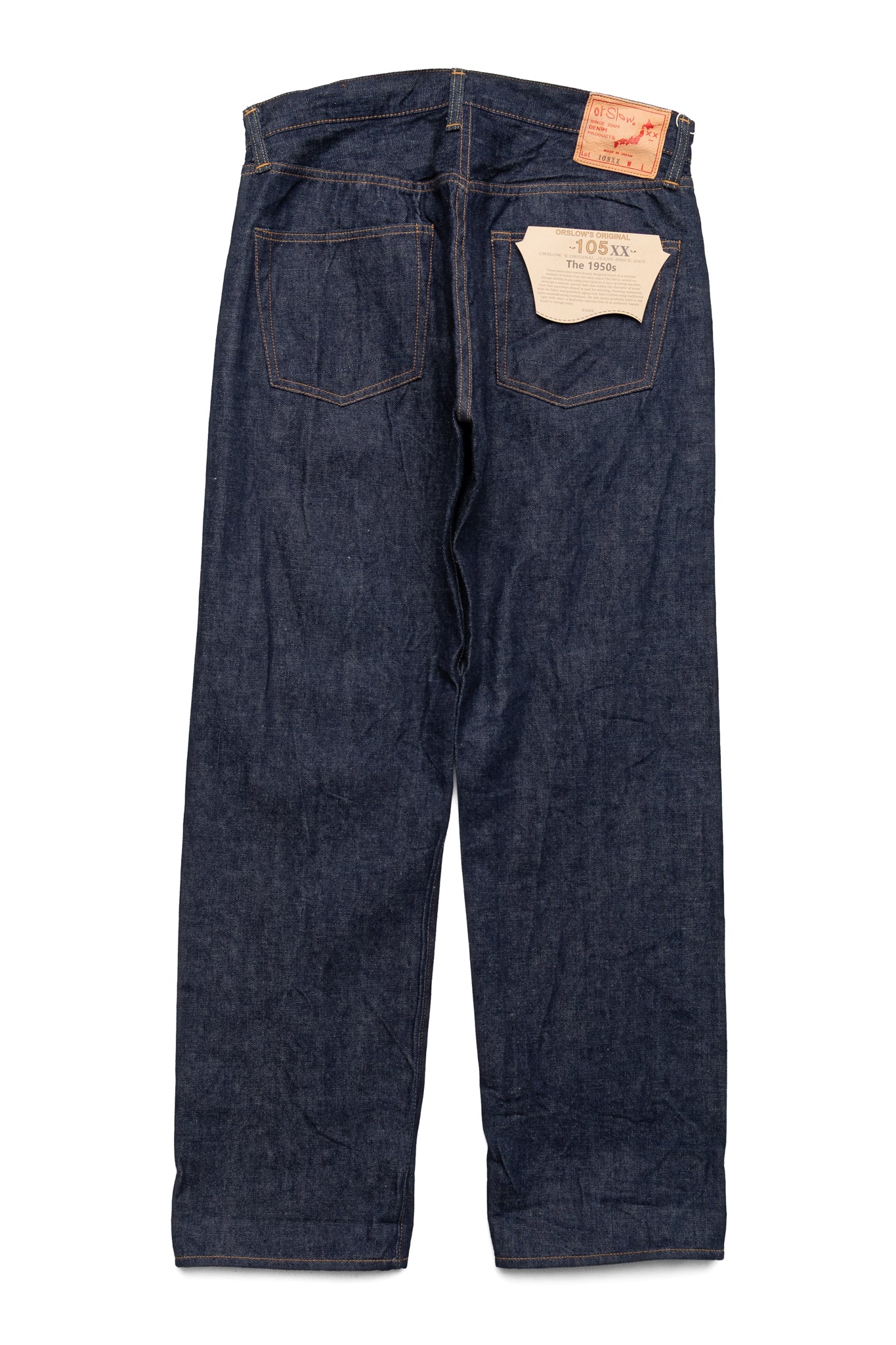 OrSlow 105XX THE 1950S Selvedge Denim - One Wash – BLUE IN GREEN SOHO