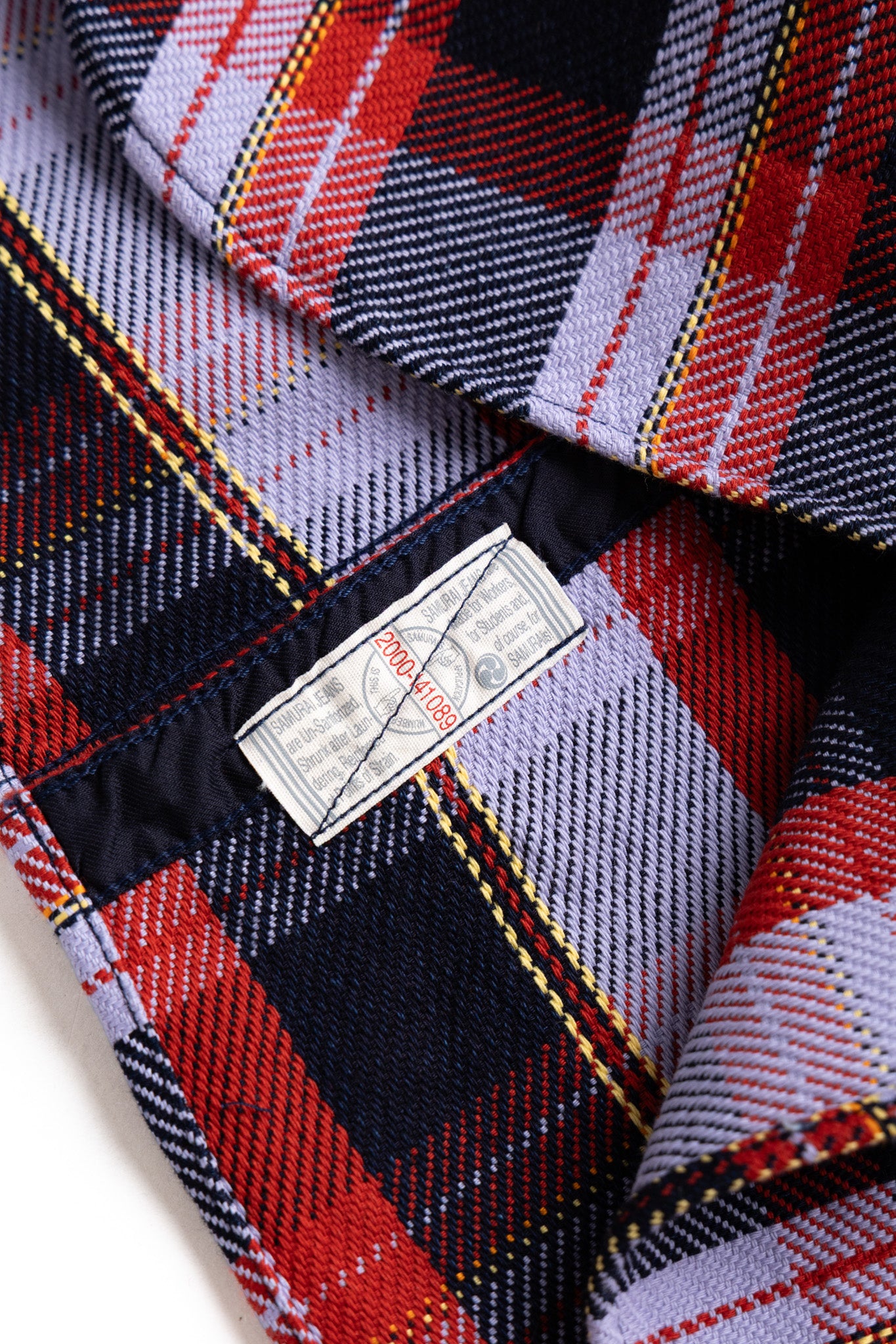 Indigo Rope Dyed Heavy Flannel Shirt - Purple