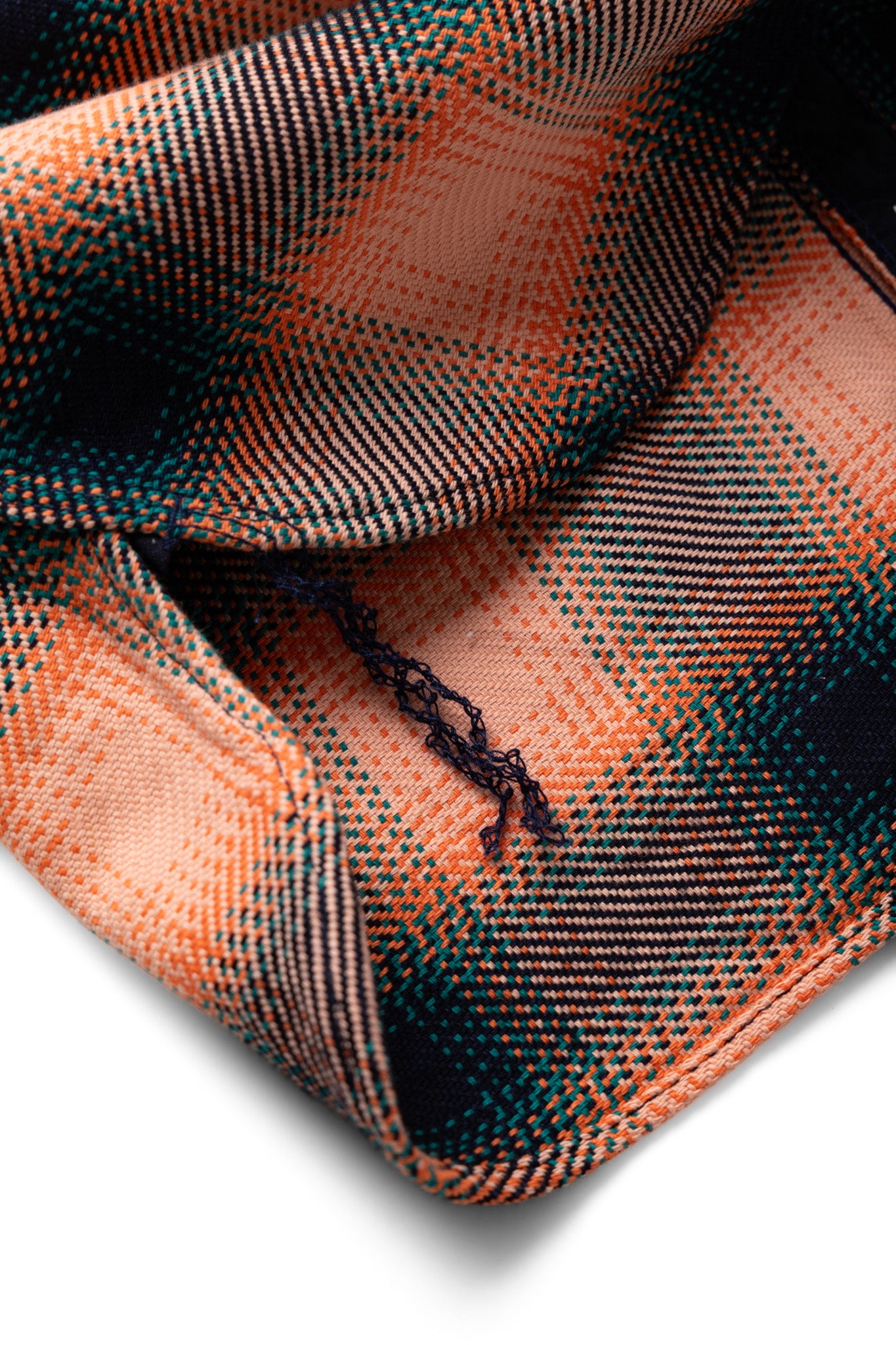 Indigo Rope Dyed Heavy Flannel Shirt - Pink