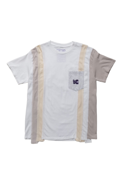 NEEDLES x DC SHOE 7 Cuts S/S Tee Solid/Fade - Ivory