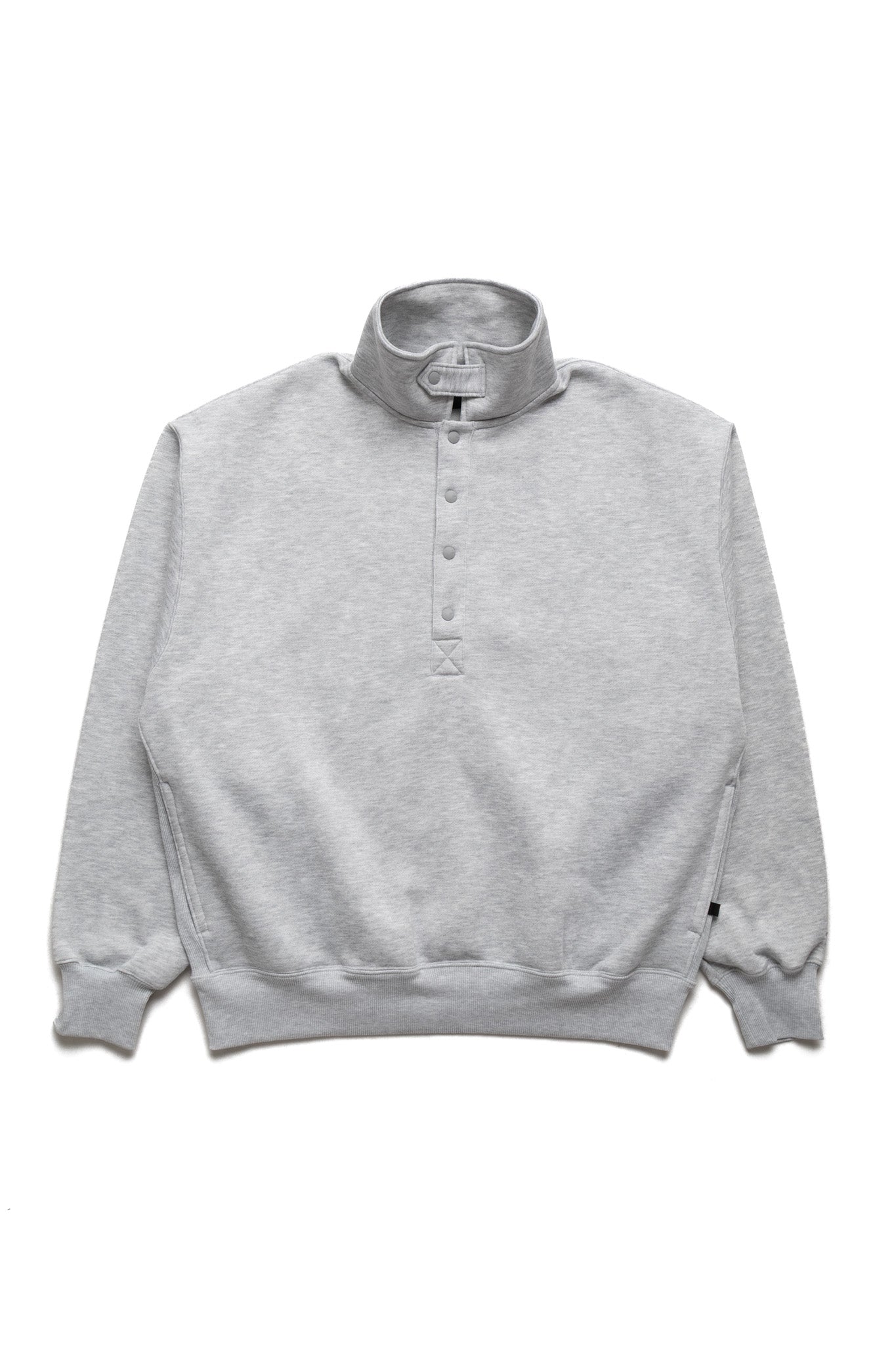 Tech Sweat Snap Pullover - Heather Grey
