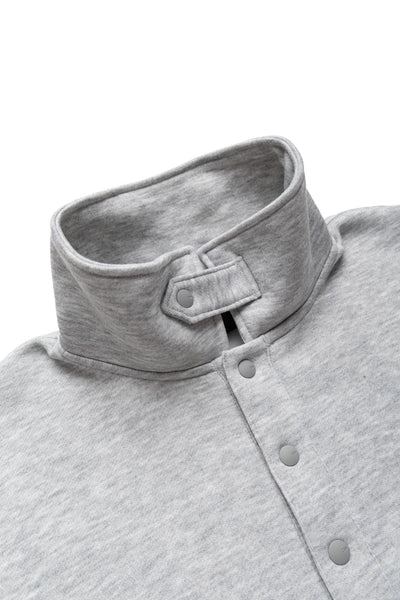 Tech Sweat Snap Pullover - Heather Grey