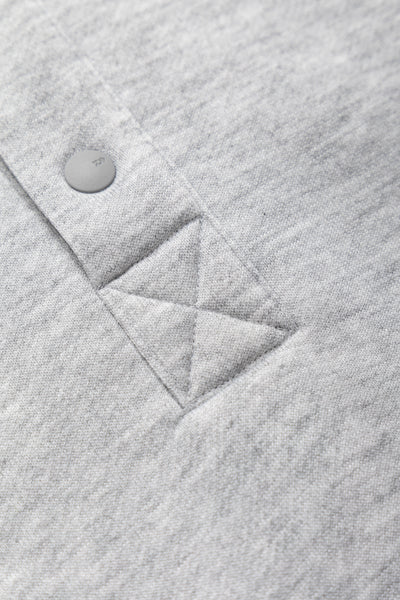 Tech Sweat Snap Pullover - Heather Grey