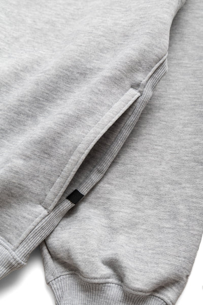 Tech Sweat Snap Pullover - Heather Grey
