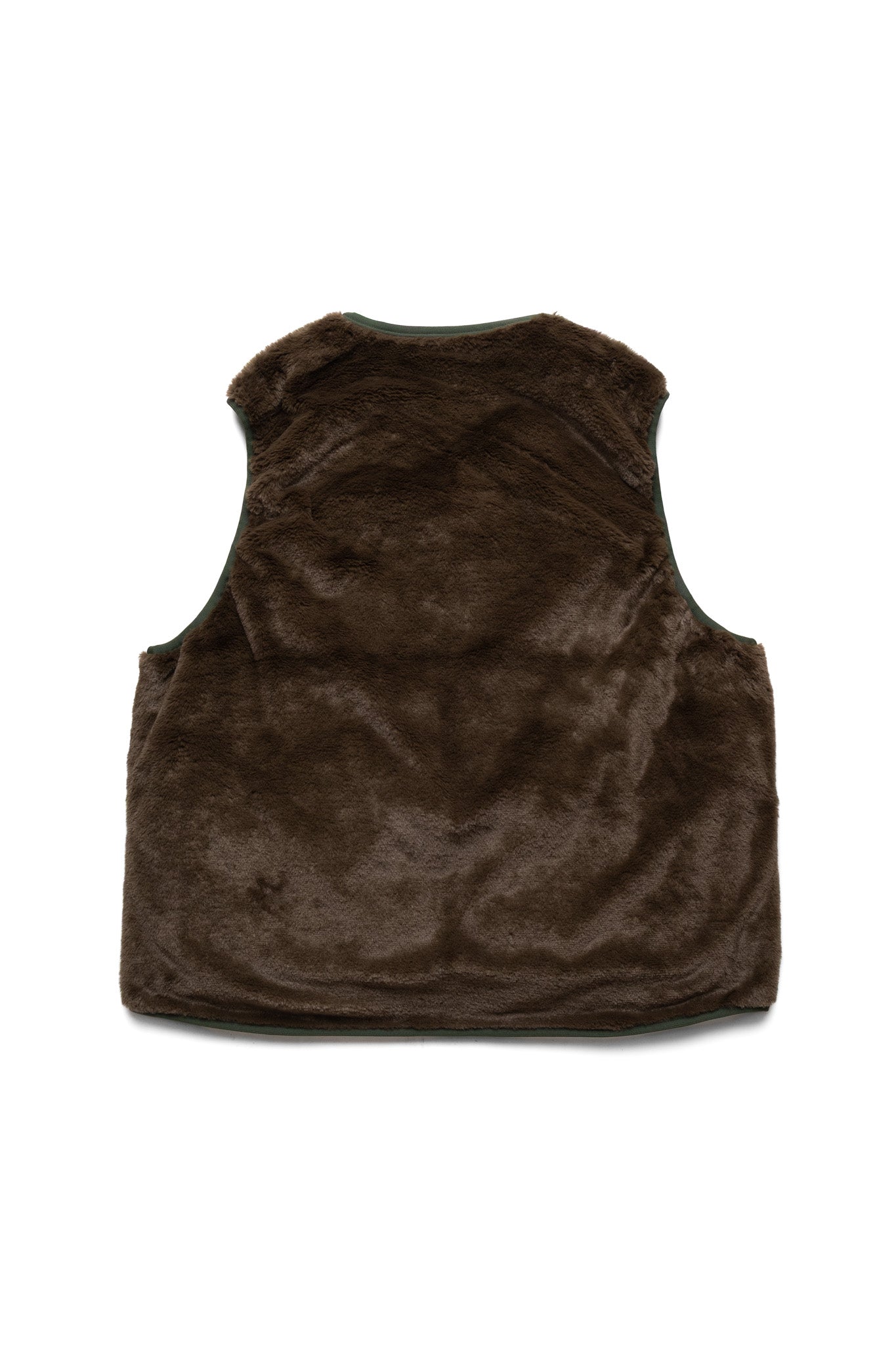 Tech Reversible British Hunter Fur Vest - Brown Khaki