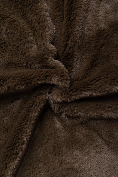 Tech Reversible British Hunter Fur Vest - Brown Khaki