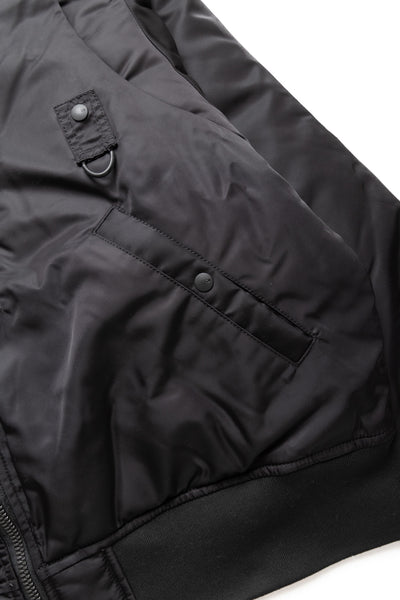 Tech 2Way MA-1 Down Jacket - Black