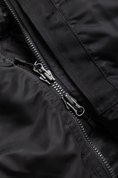Tech 2Way MA-1 Down Jacket - Black