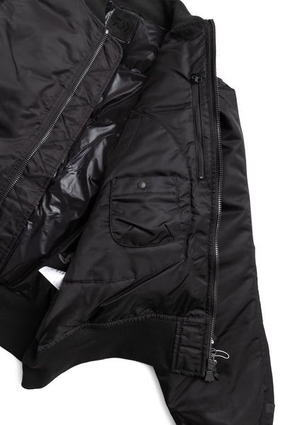 Tech 2Way MA-1 Down Jacket - Black