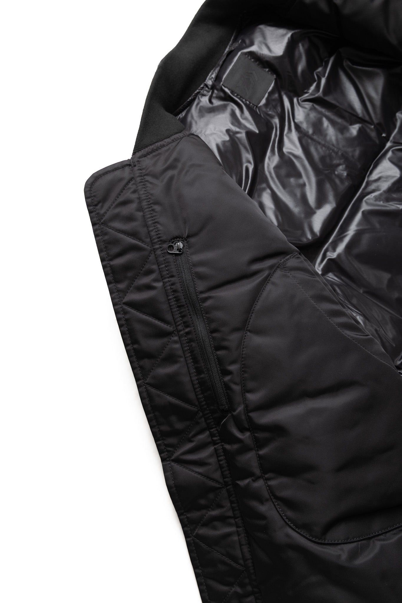 Tech 2Way MA-1 Down Jacket - Black
