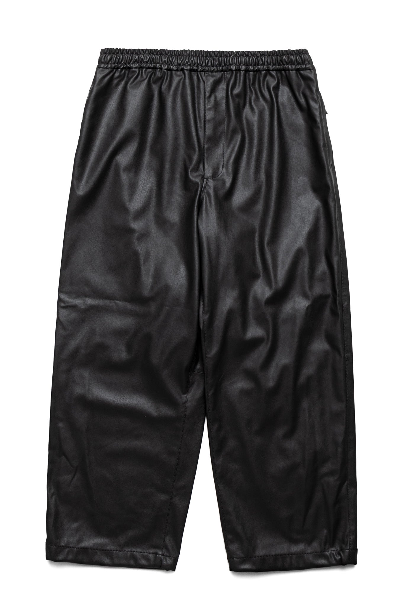 Tech Synthetic Skin Windbreaker Pants - Black