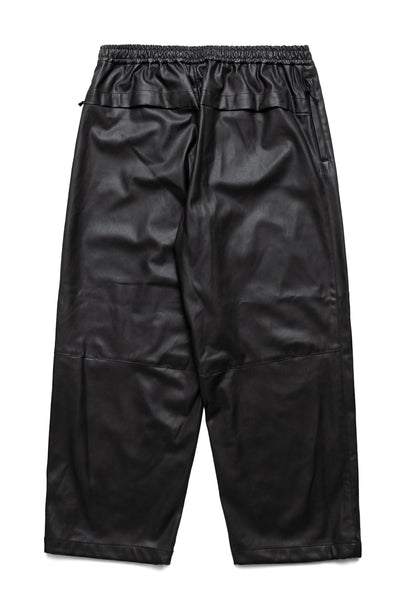 Tech Synthetic Skin Windbreaker Pants - Black