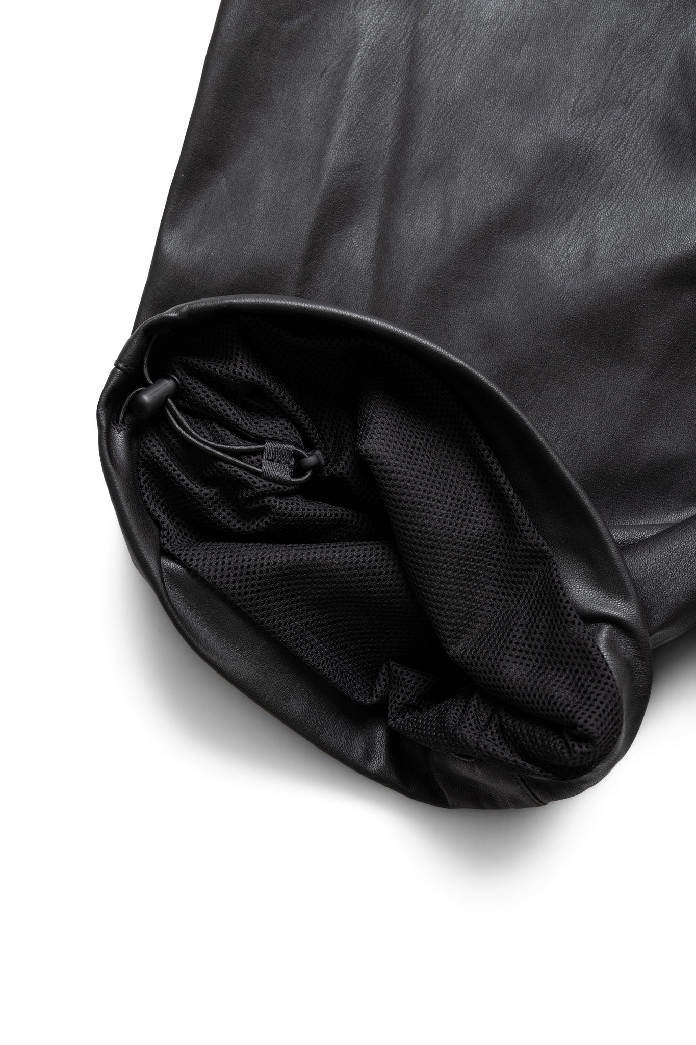 Tech Synthetic Skin Windbreaker Pants - Black