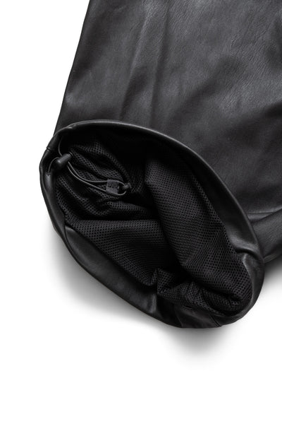 Tech Synthetic Skin Windbreaker Pants - Black