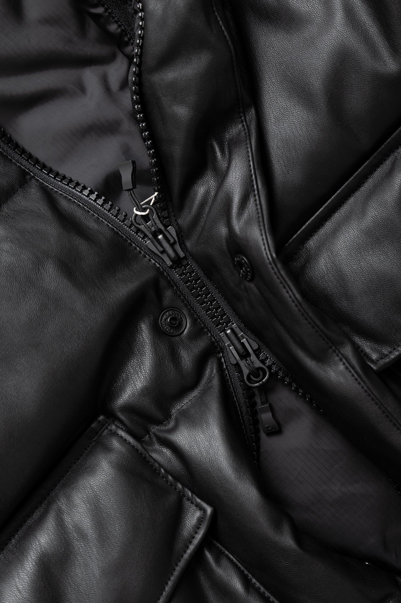 Tech 2Way Synthetic Skin Down Jacket - Black