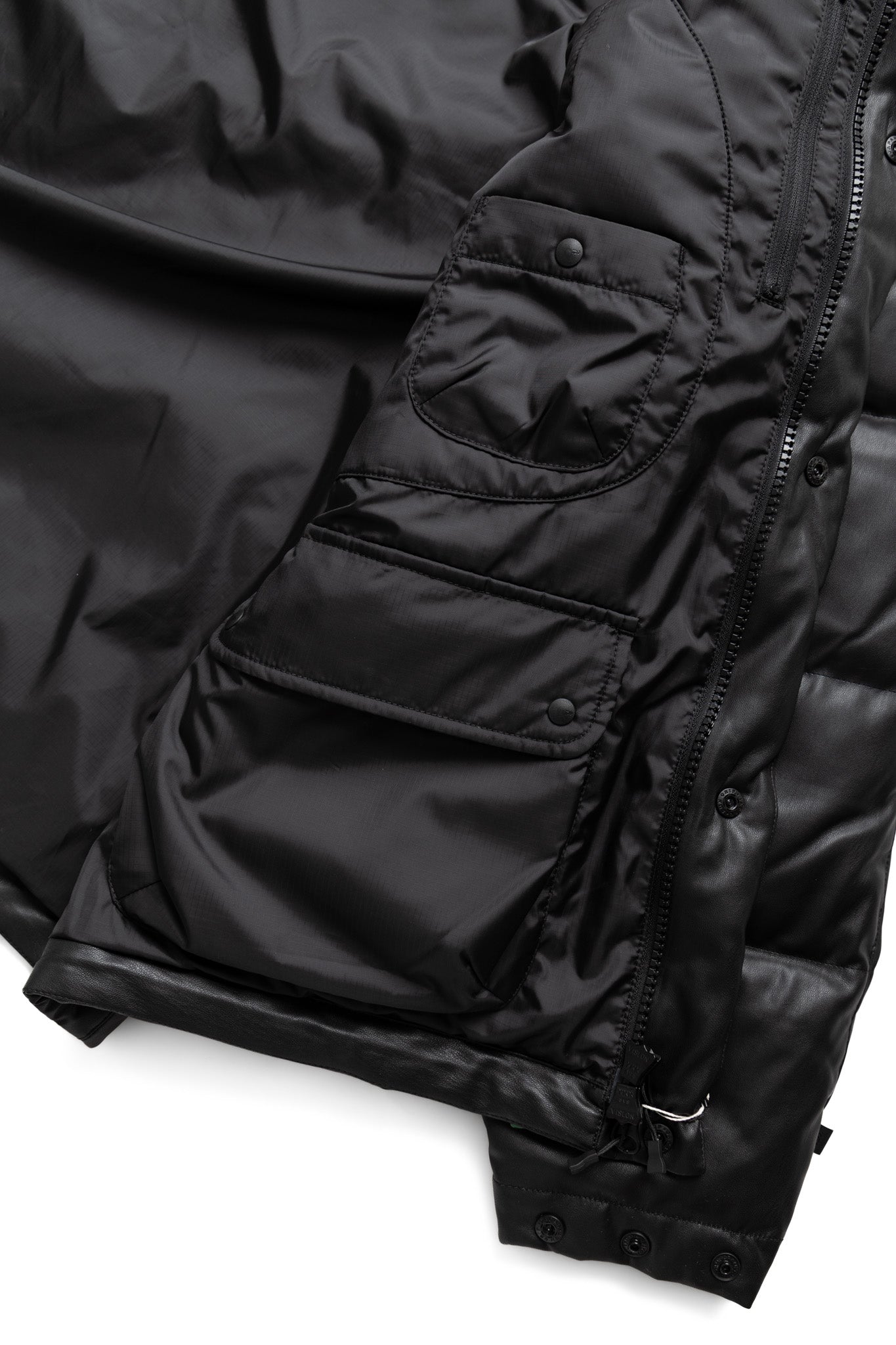 Tech 2Way Synthetic Skin Down Jacket - Black