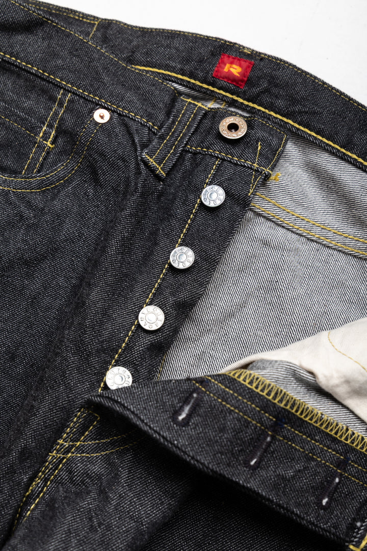 Resolute GB714 Black Denim WWll Straight Jeans - Ghost Black