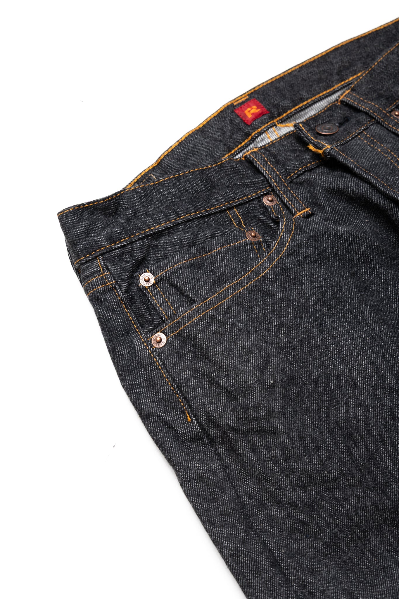 GB710 Slim Straight Jeans - Ghost Black