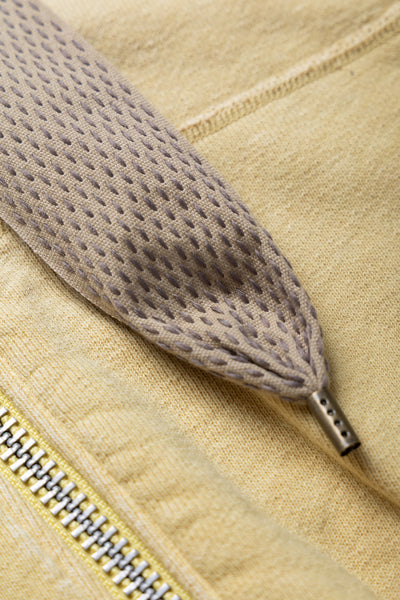 SWT Knit THRILLER Damaged DEVIL Hoodie Blouson (STUDS Remake) - Light Yellow