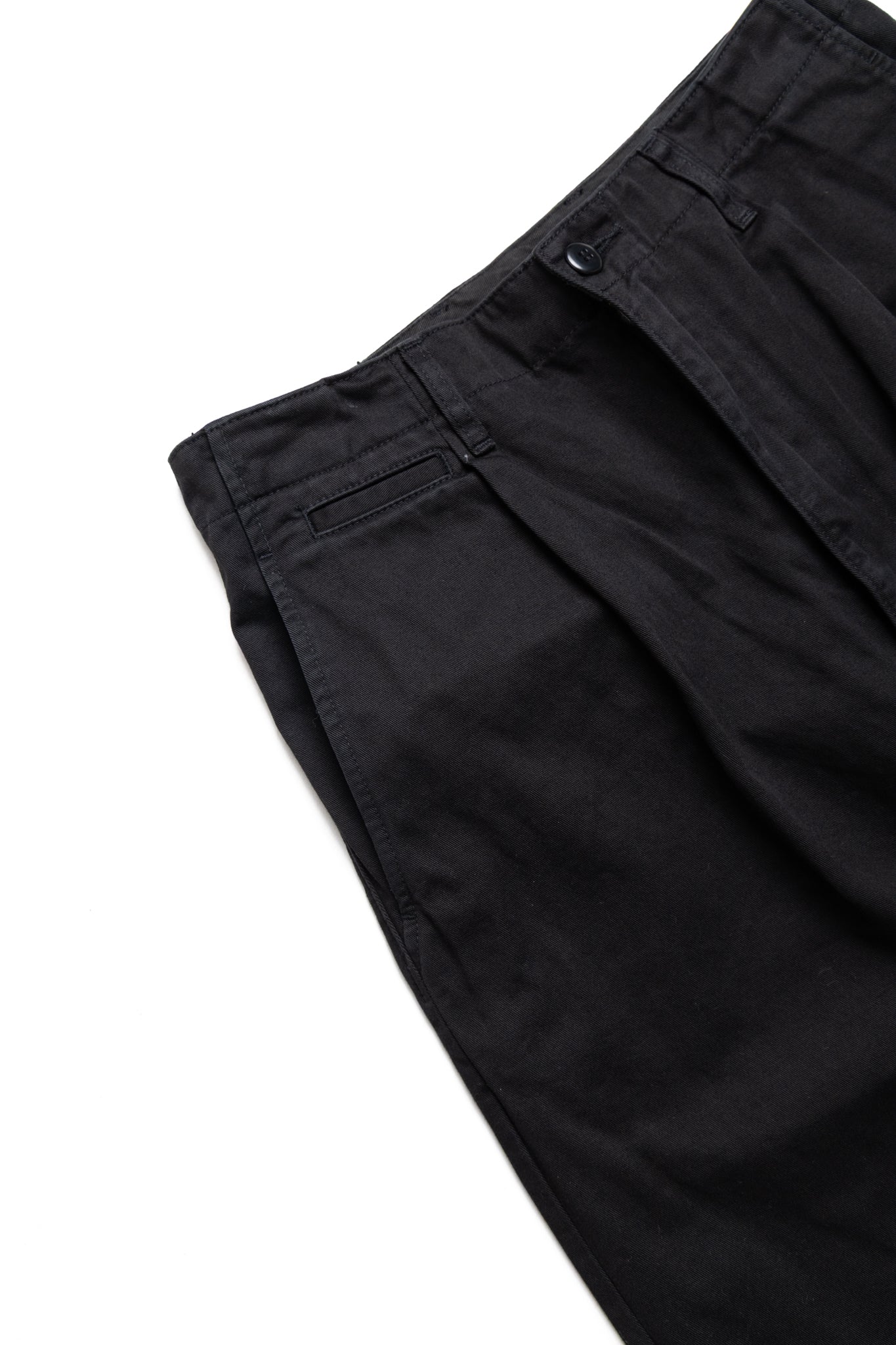 Chino High Waisted NIME Pants (CACTUS Embroidery) - Black