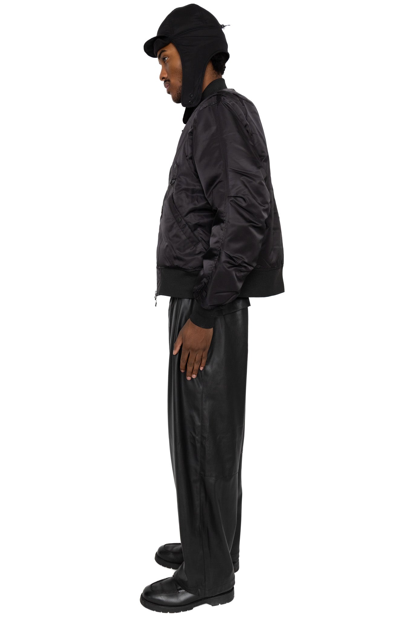 Tech 2Way MA-1 Down Jacket - Black