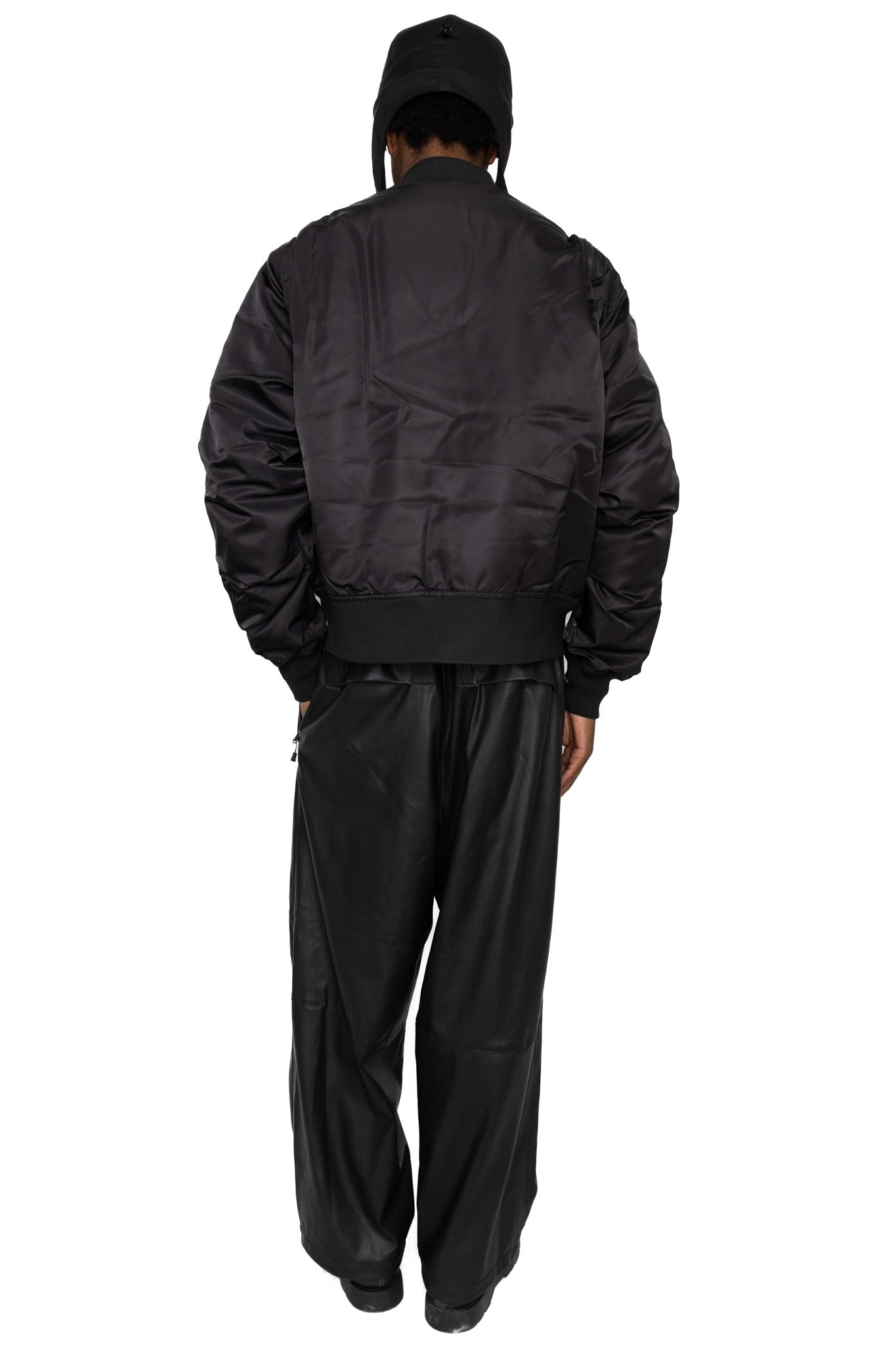 Tech 2Way MA-1 Down Jacket - Black