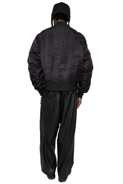 Tech 2Way MA-1 Down Jacket - Black