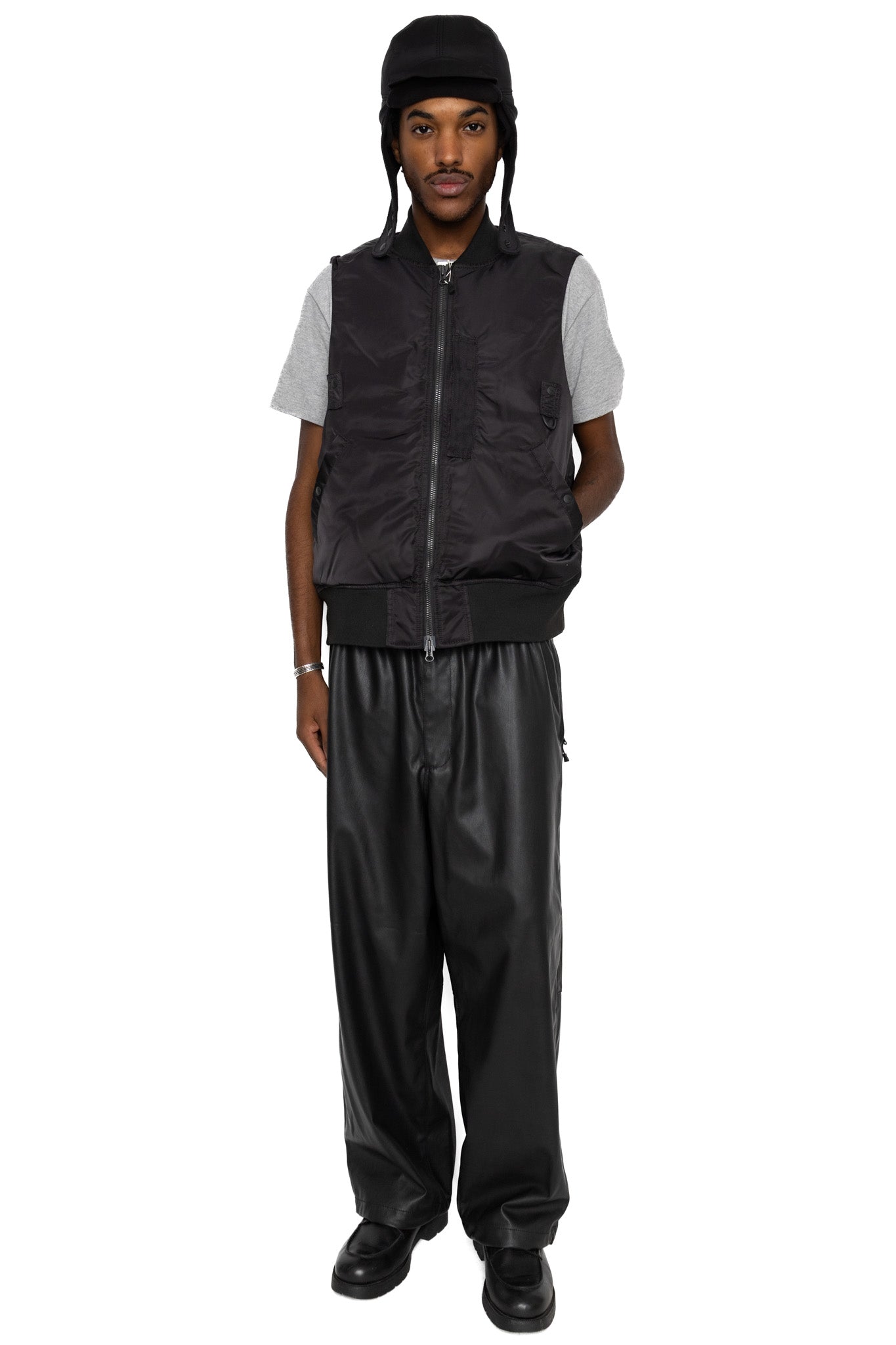 Tech 2Way MA-1 Down Jacket - Black