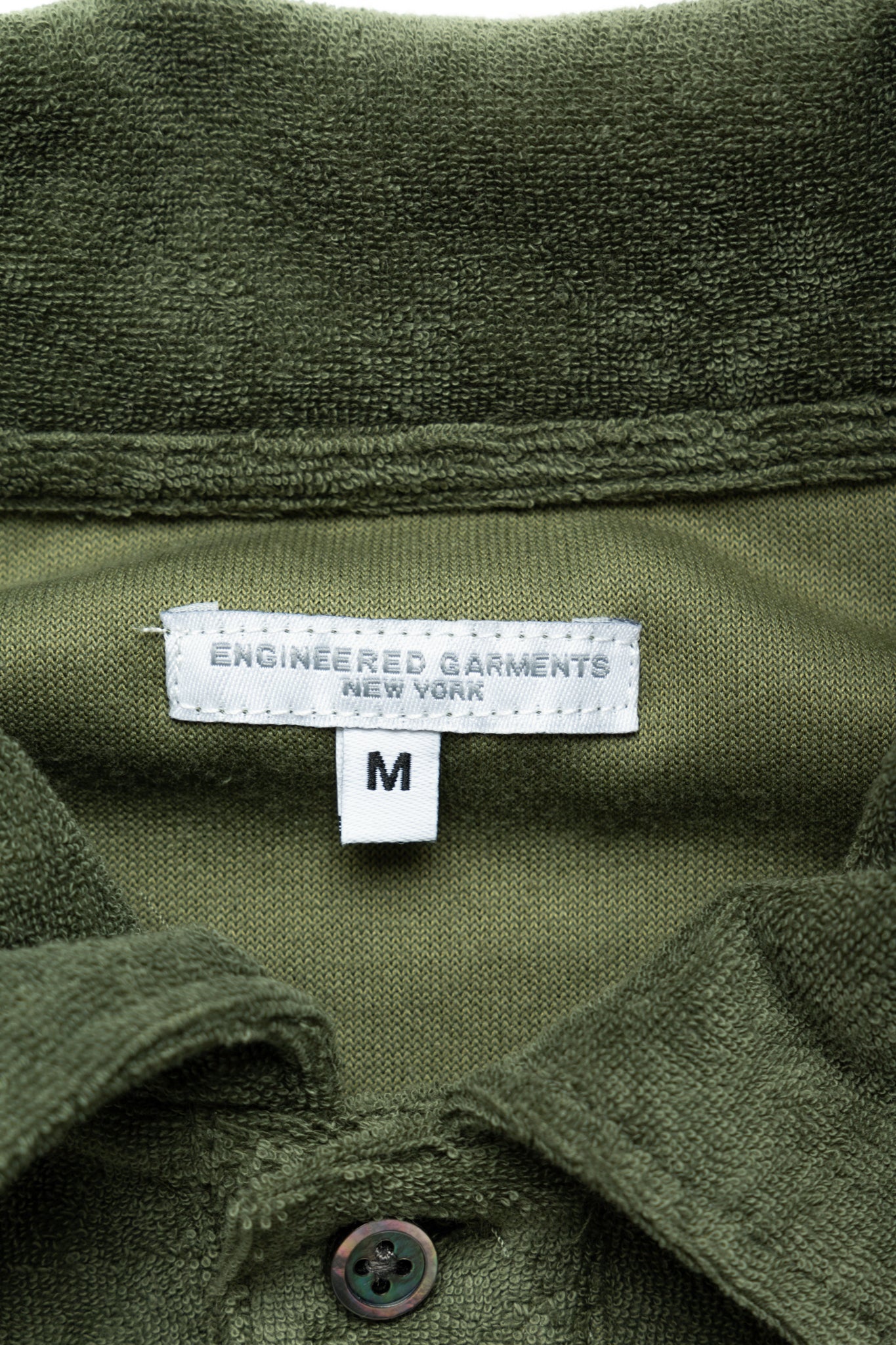 Polo Shirt CP Velour - Olive