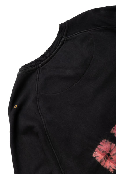 Crewneck Sweatshirt - Black with Multi-Color
