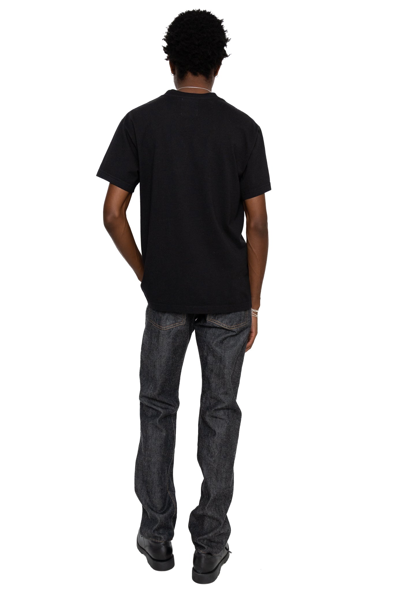 GB710 Slim Straight Jeans - Ghost Black