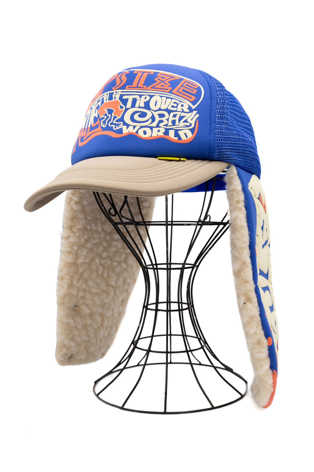 Kapital KAPSIZE RULE LUMBER Trucker Cap - Blue x Mocha – BLUE IN