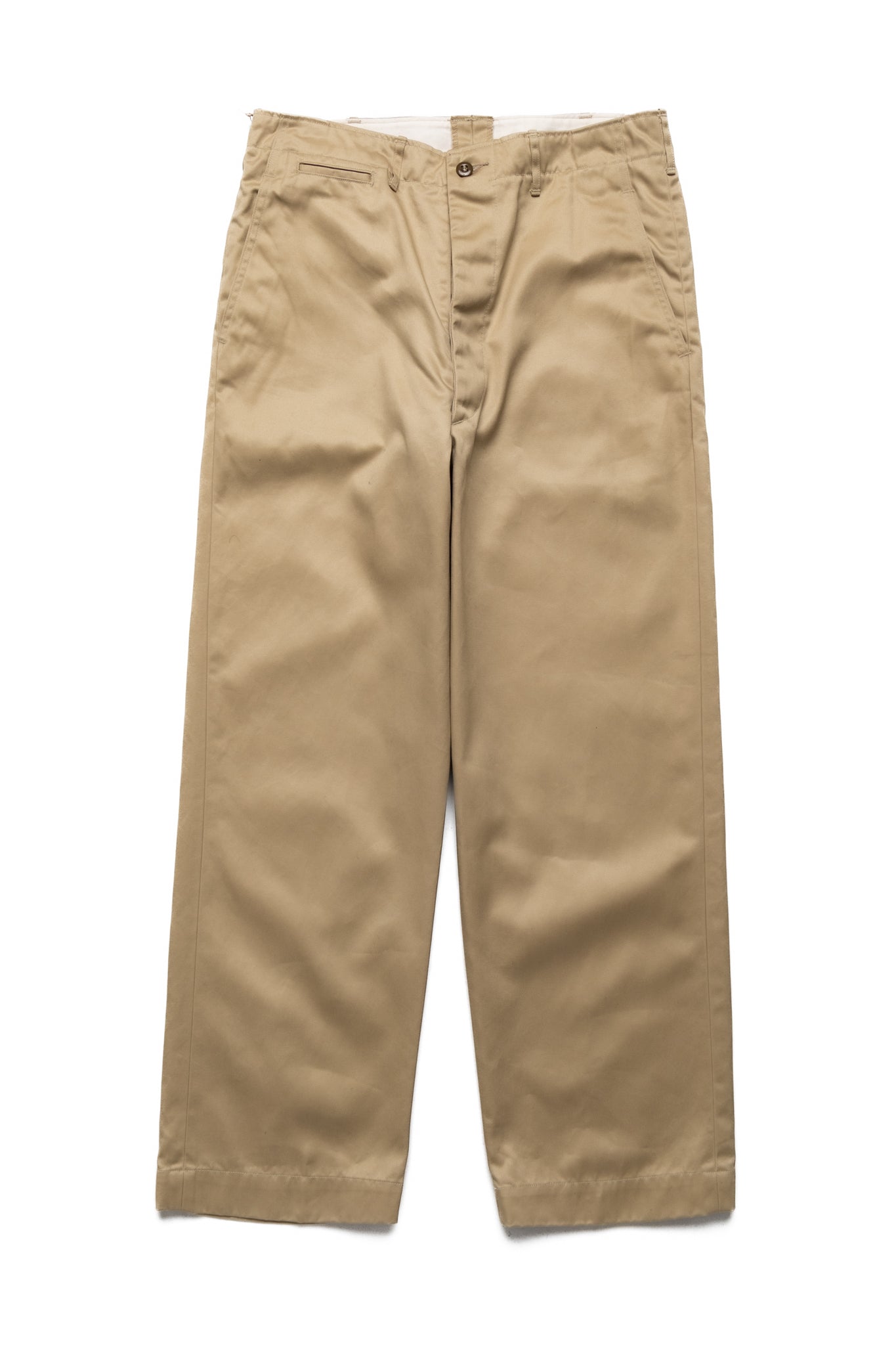Vintage Fit Army Trousers - Khaki