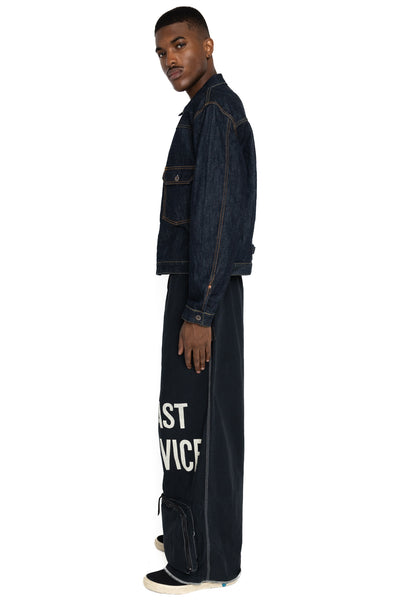 Canvas EAST REPAIR-MAN Track Pants - Black