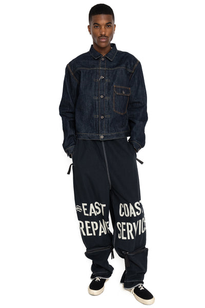Canvas EAST REPAIR-MAN Track Pants - Black