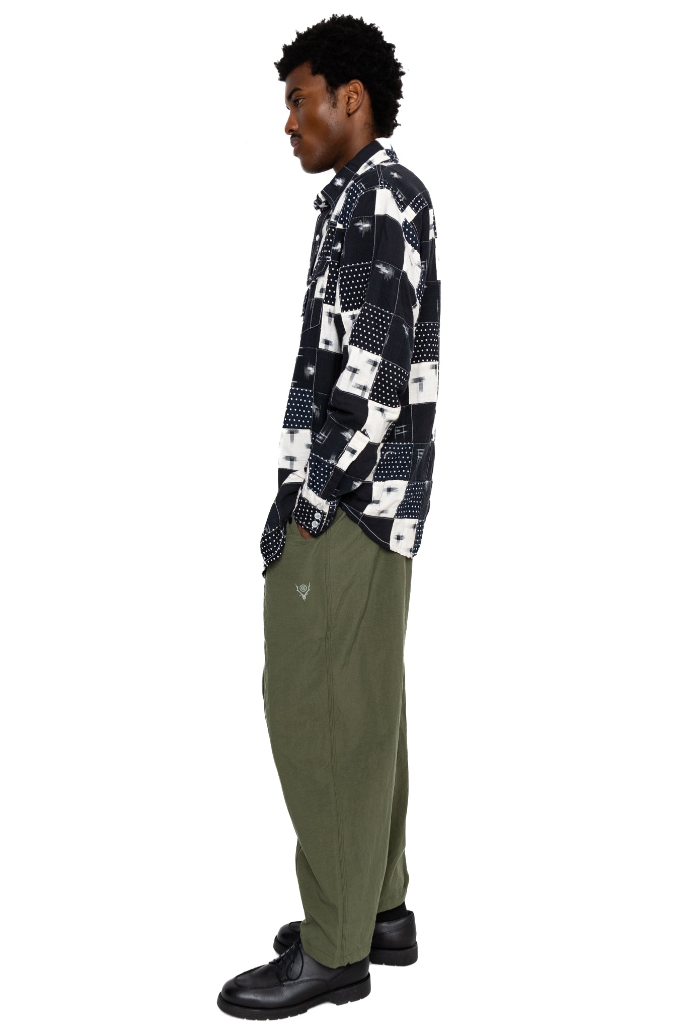 SOUTH2 WEST8 Belted C.S. Pant Nylon Oxford - Olive – BLUE IN