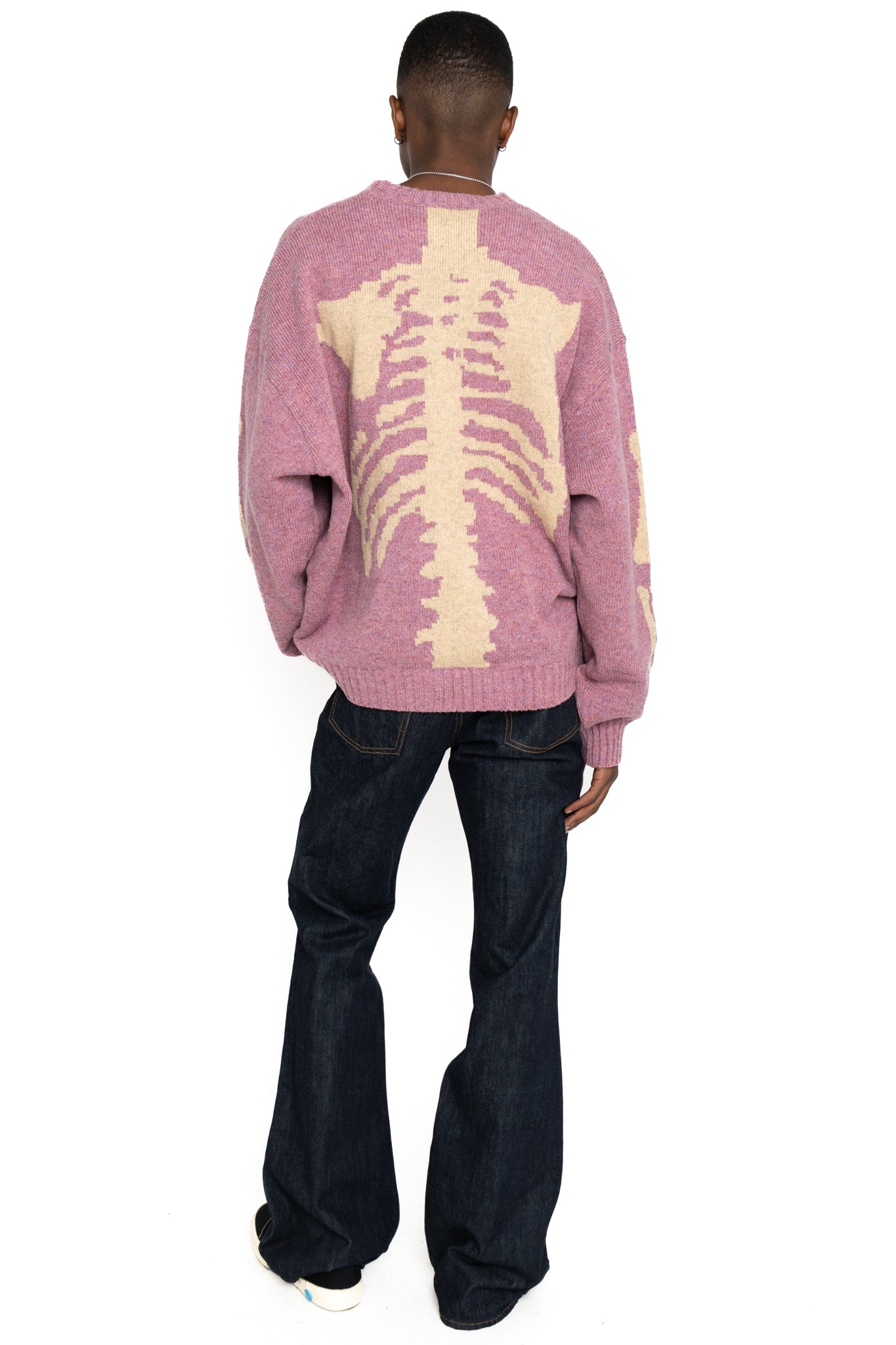 5G Wool BONE Crew Sweater - Light Purple