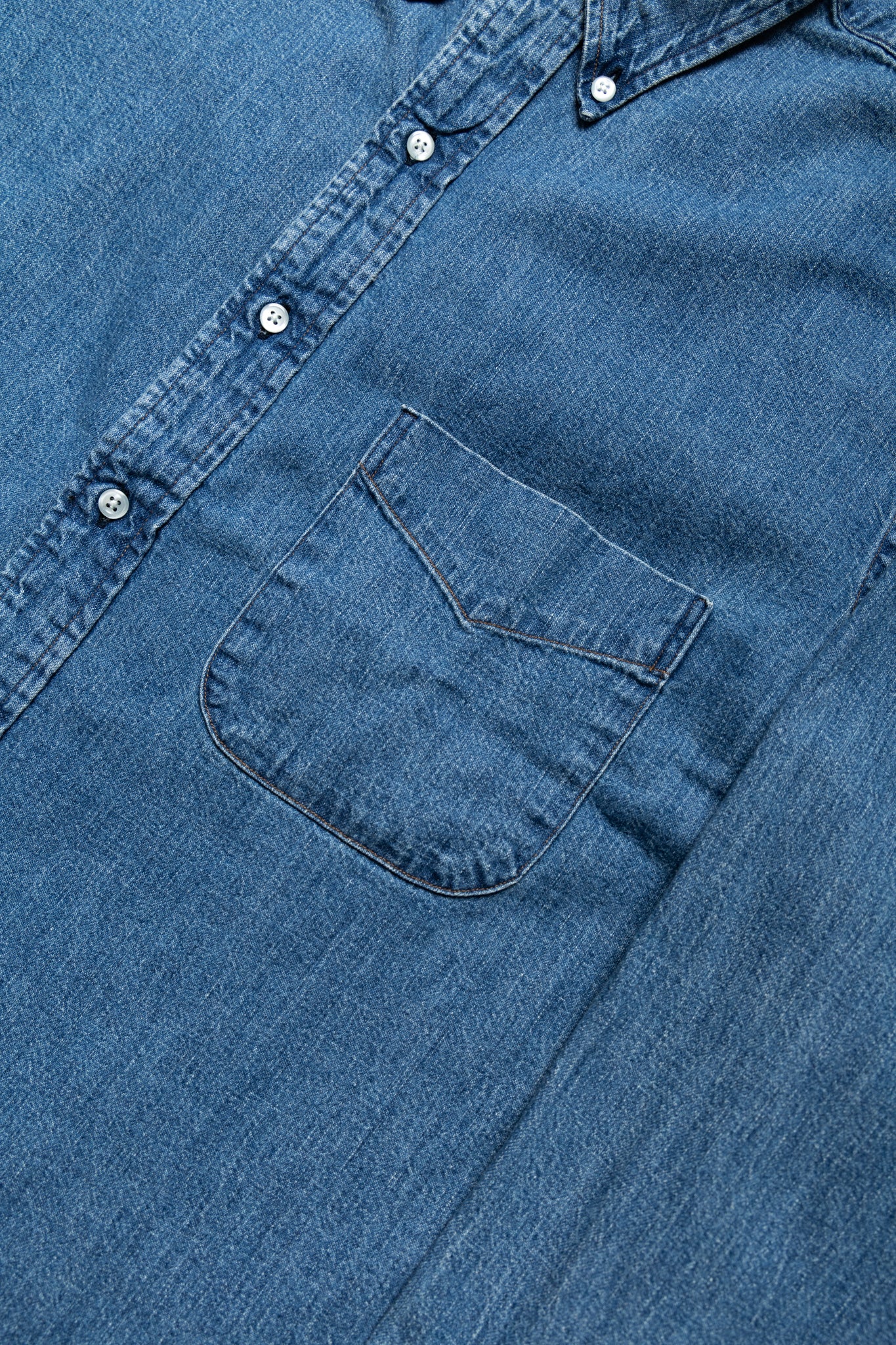 Denim Standard Button Down Shirt - Used