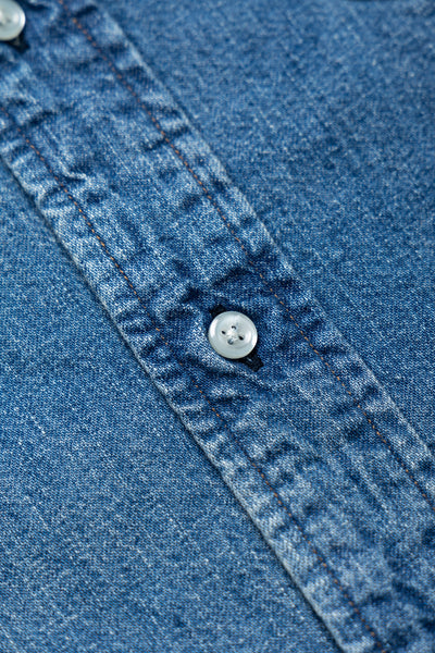 Denim Standard Button Down Shirt - Used