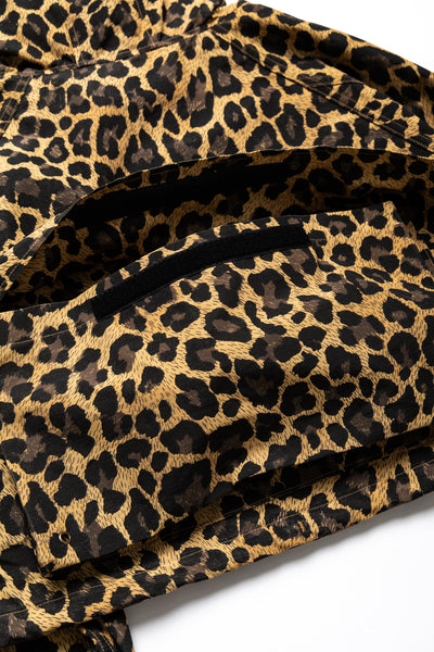 60/40 Cloth Leopard FISH Parka - Brown
