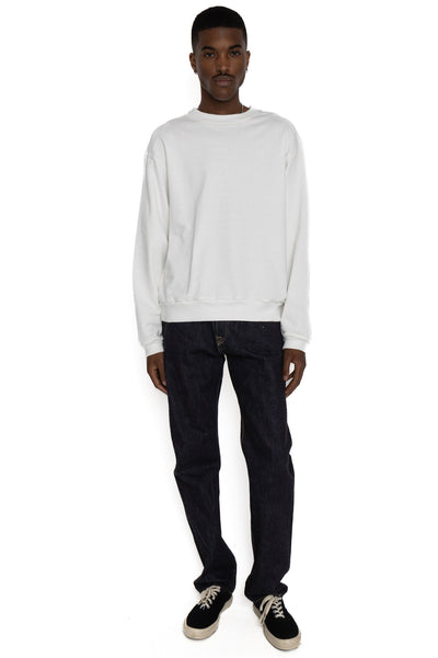 ECO SWT Knit Crew SWT (RAINBOWY Patch) - White