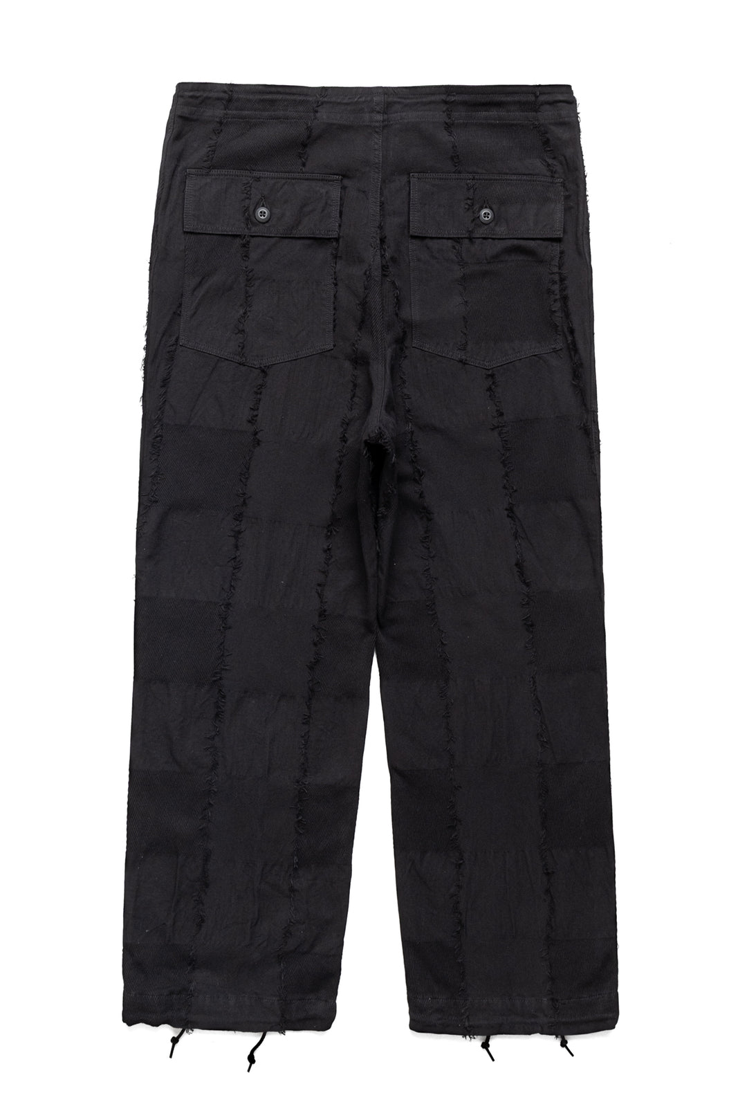 【COLOR iN ID】Izu back cut string pants NEEDLES String Fatigue Pant Ripstop Cut Jacquard - Black