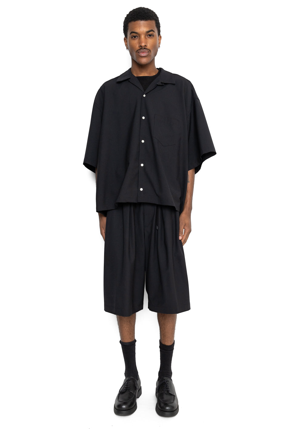Circular Short Pants - Black