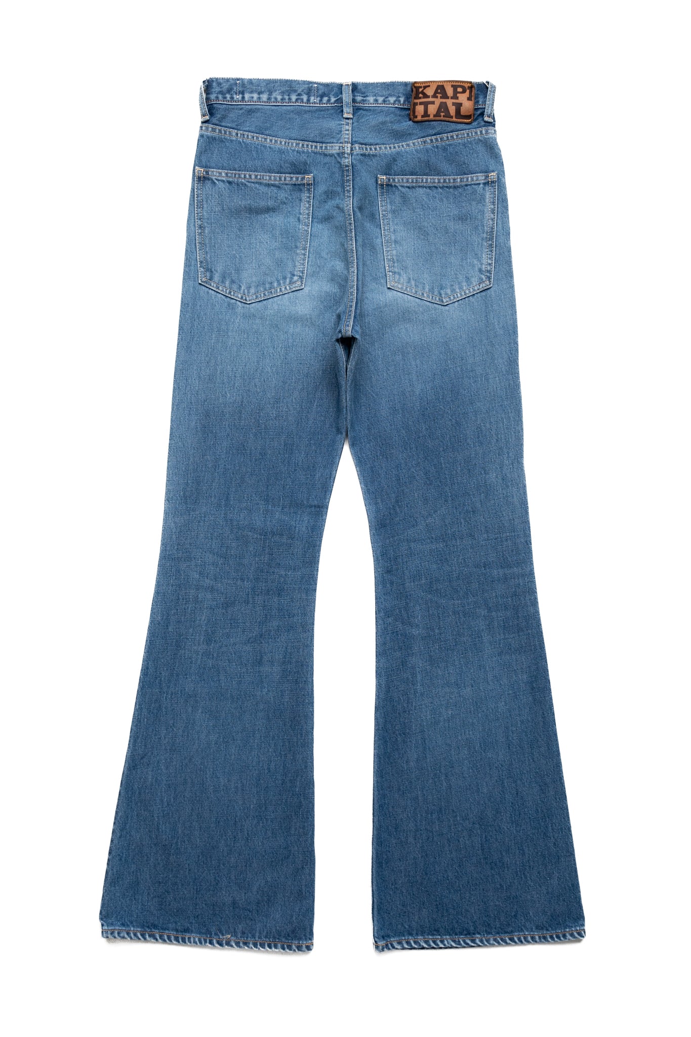 Kapital 14oz Denim 5P OKABELLBO - Faded Indigo – BLUE IN GREEN SOHO