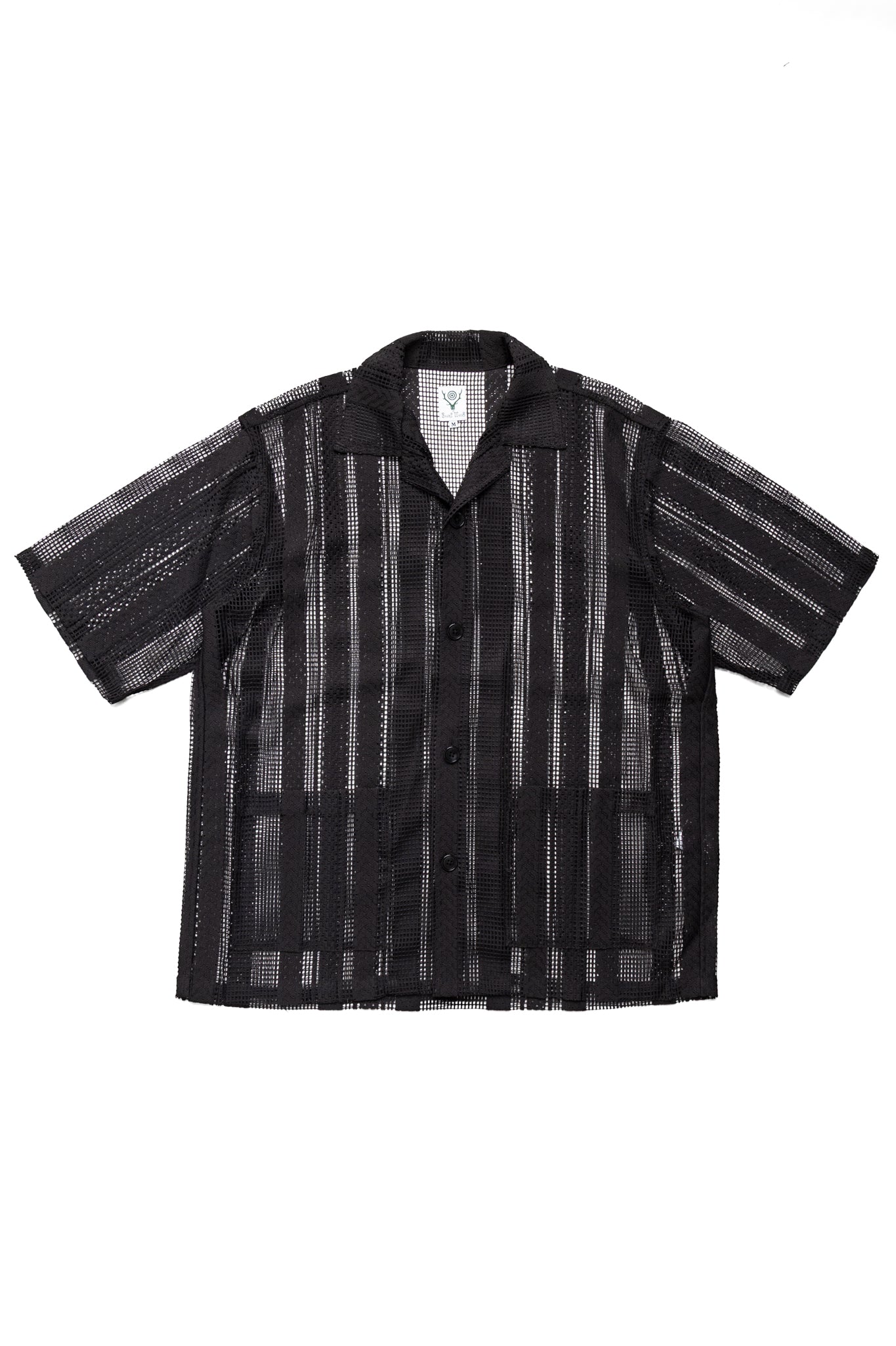 Cabana Shirt Poly Lace - Black