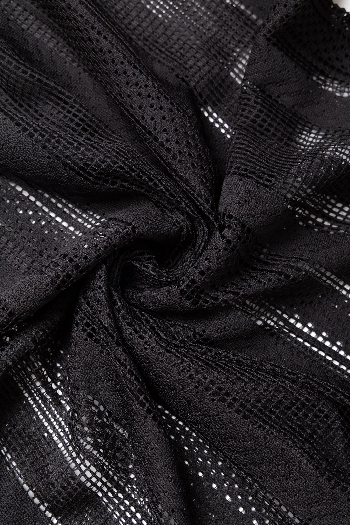Cabana Shirt Poly Lace - Black