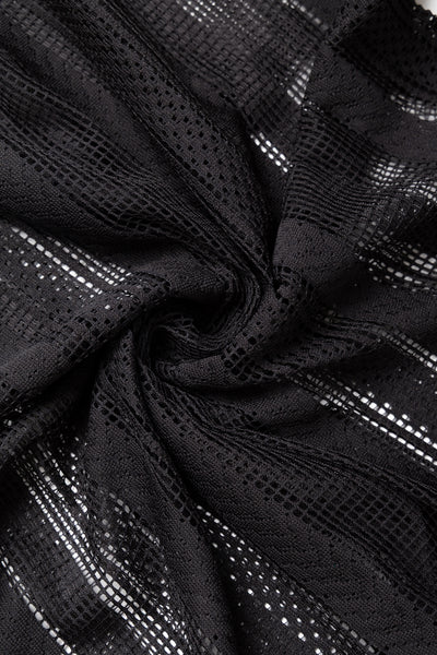 Cabana Shirt Poly Lace - Black