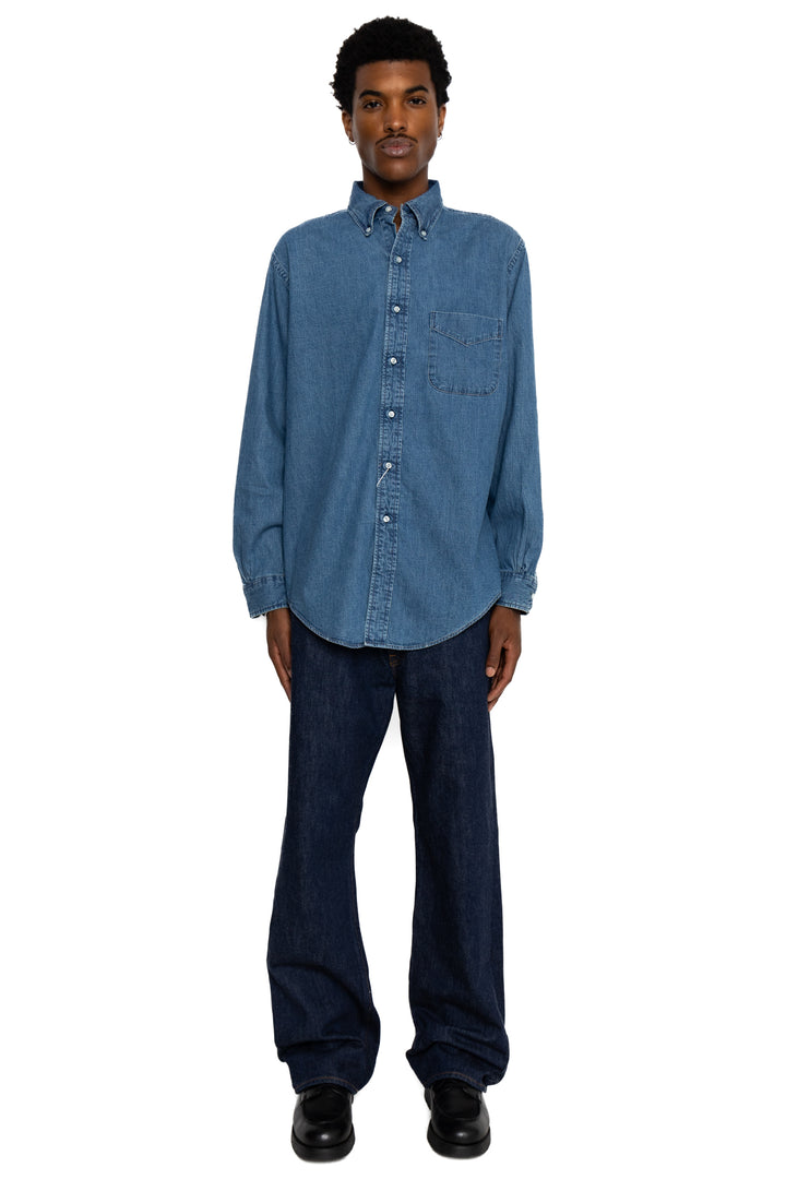 OrSlow Shoe Cut Jeans – BLUE IN GREEN SOHO