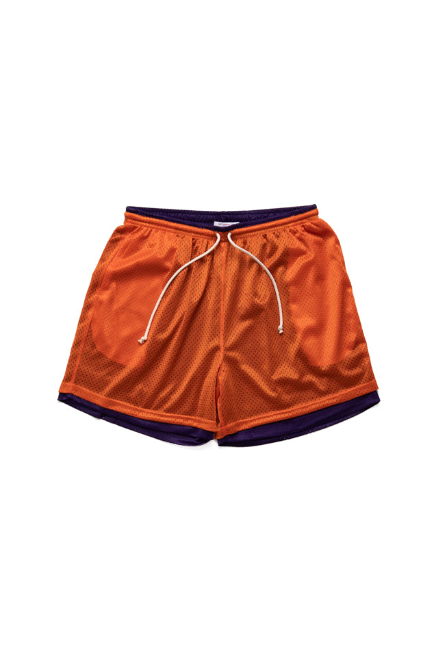 Reversible Ball Short - Orange & Purple